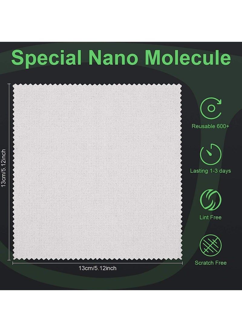 SYOSI - Anti Fog Wipes, 10 PCS Anti-Fog Microfiber Cloth, Nano Anti Fog Cloth Defog Reusable Cleaning Cloth for Glasses Goggles Motorcycle Helmet Eyeglass Camera Lens - Image 1