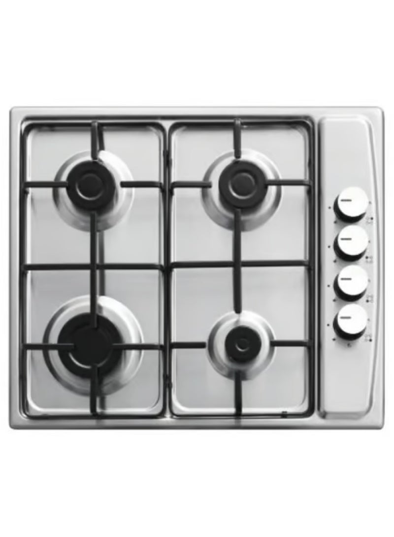 Kumtel BUILT IN HOBS 60CM WITH STAINLESS STEEL WITH  ENAMELLED  PAN SUPPORT WITH SIDE KNOB CONTROL - Image 1