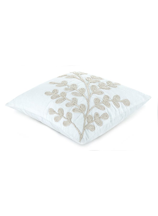 Cottage Embroidered leaf cushion 45*45 cm - Image 2