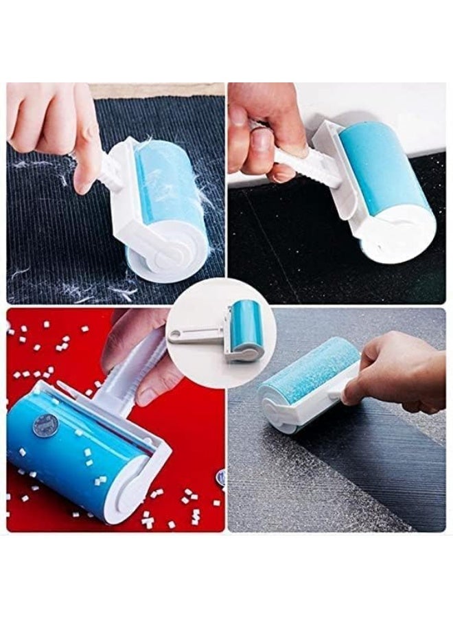 Sticky roller sucking dust hair, clothes, wool dust, fluff & pet hair remover,washable reusable lint roller - Image 4