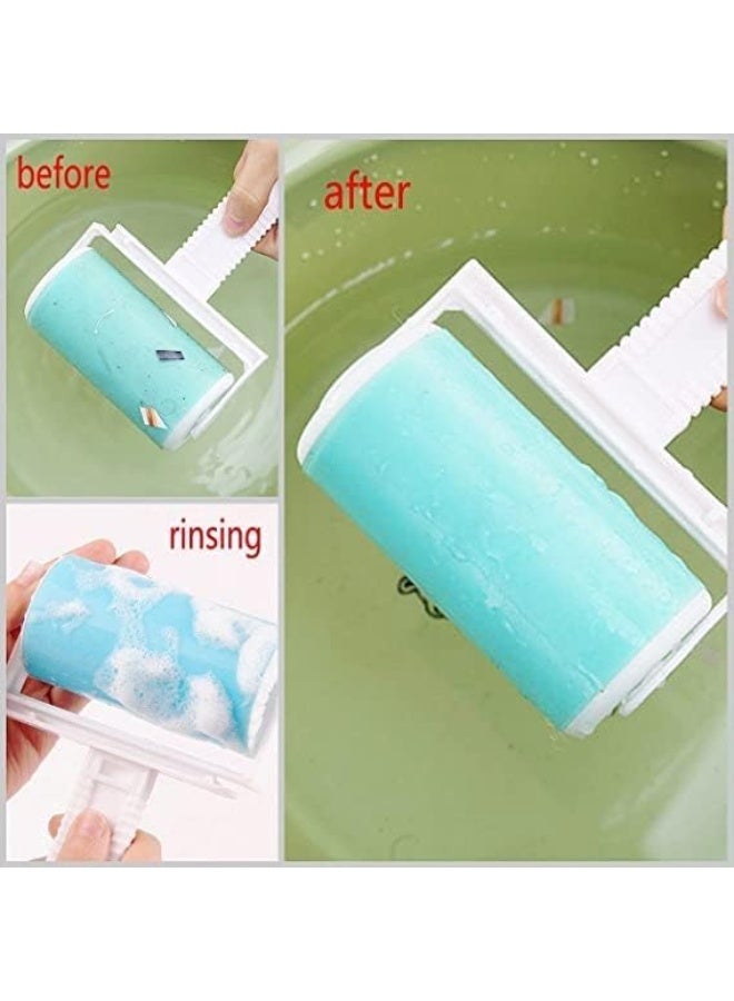Sticky roller sucking dust hair, clothes, wool dust, fluff & pet hair remover,washable reusable lint roller - Image 3