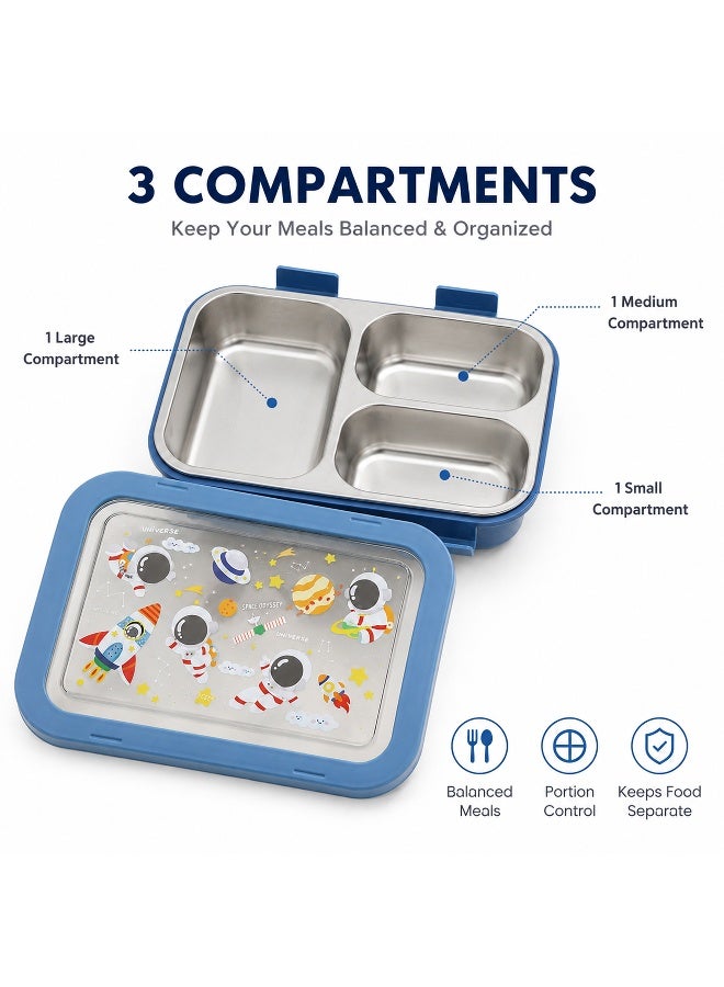 Toshionics 750ml Stainless Steel Lunch Box for Adults, Students & Office Use – 304 Leakproof Food Container - Image 4