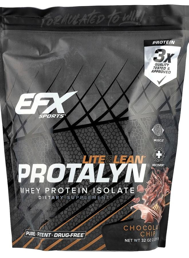 EFX SPORTS بروتالين® بروتين مصل اللبن المعزول بنكهة رقائق الشوكولاتة 2 رطل (907 جرام)