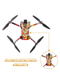 SYOSI Mini 4 Pro Skin Set, PVC Decals for DJI Mini 4 Pro Accessory, Compatible with DJI RC 2 Remote Controller  - Image 5