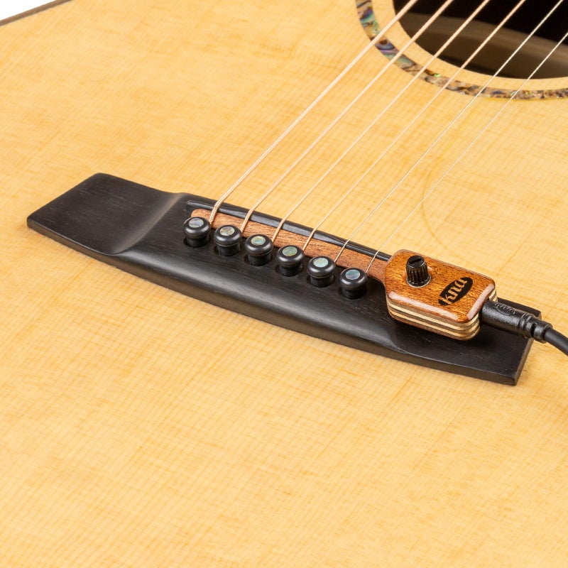 KNA SG-2 Bridge-Mounted Piezo Pickup for Acoustic, Steel-String Guitar â€“ Natural Tone, Lightweight, Detachable, Volume Control, Singer Songwriter, Open Mic, No-Battery, Easy No-Mod Installation - Image 3