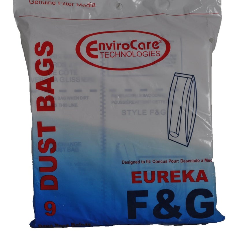 EnviroCare Replacement Premium Vacuum Cleaner Dust Bags made to fit Eureka F&G Uprights 9 bags - Image 1