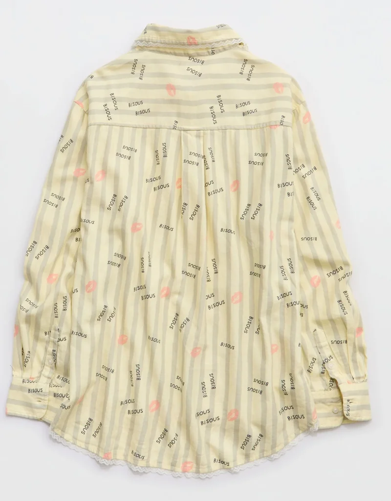 Aerie  Aerie Flannel Pajama Shirt for Women | Best Price UAE