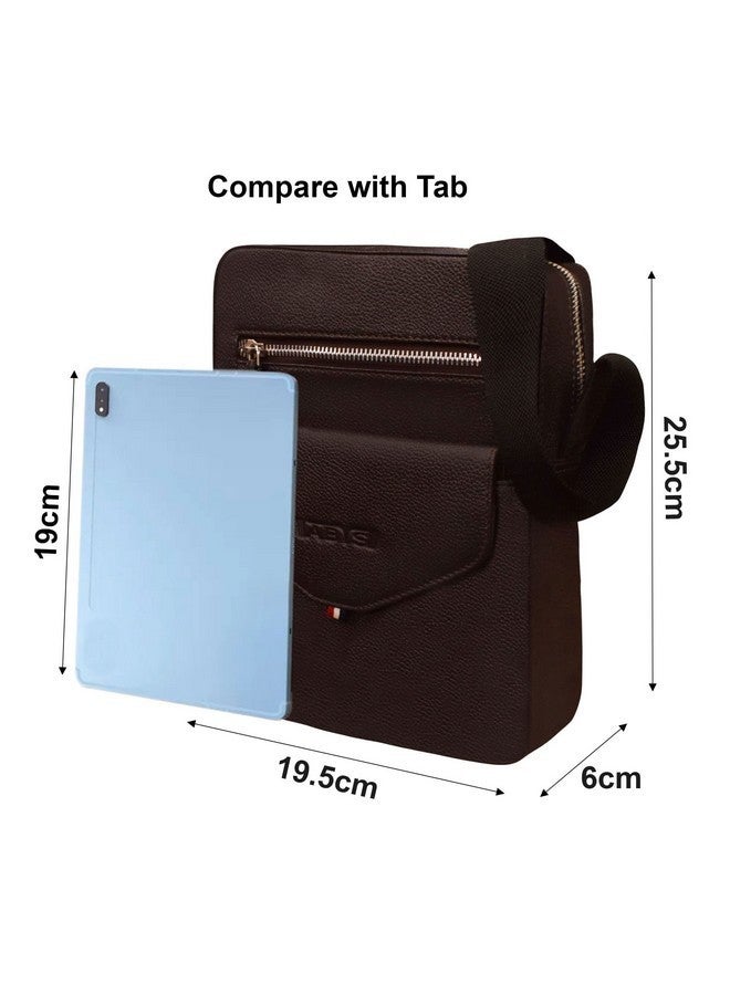 ABYS Genuine Leather Coffee Neck Pouch For Men And Women (IN05CF) - Image 3