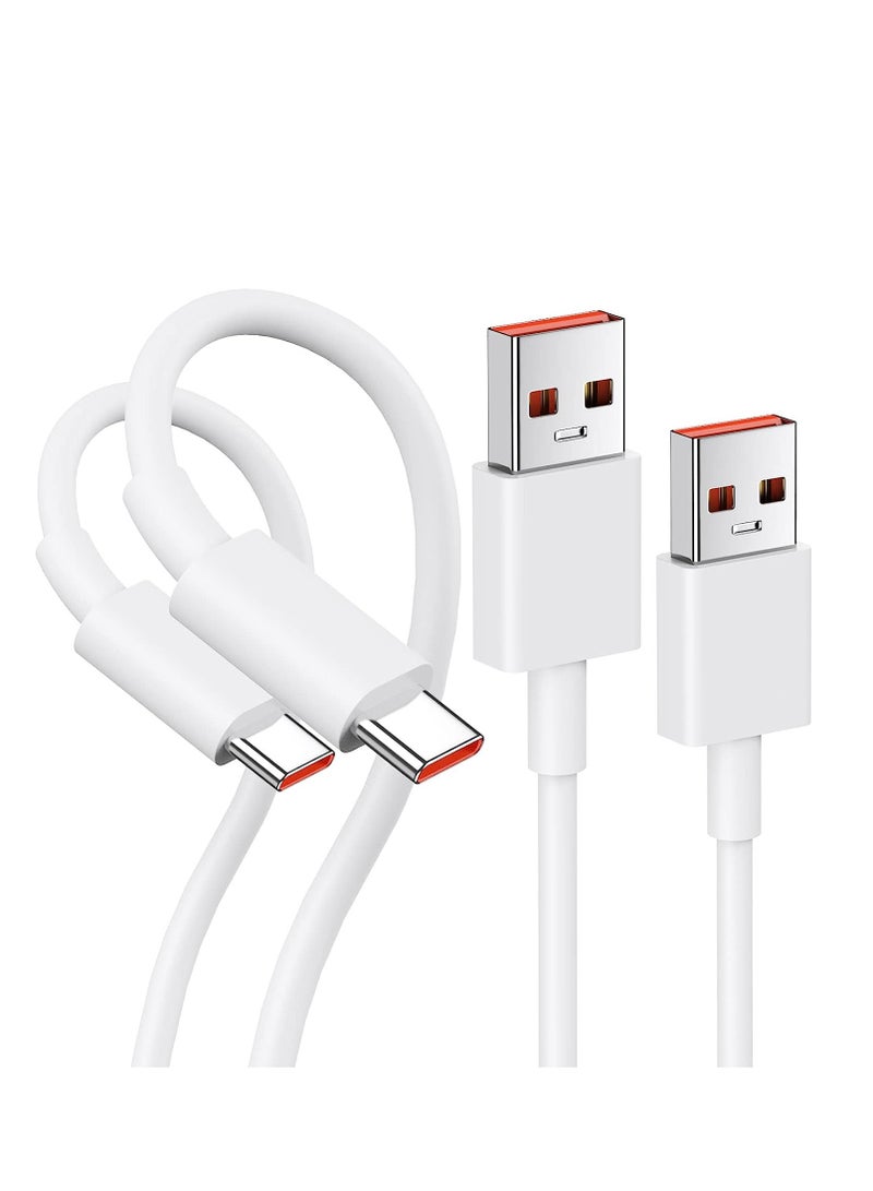 2Packs USB C Charger Cable 1M for Xiaomi 14T Pro, Fast Charger Cable 120W 3A, 67W Turbo Charging Cable Type C Cable for Redmi Note 14 13 12 Pro 11 10 Pro POCO X6 X6 Pro M6 Xiaomi 14 15 13 Pro 13 12T - Image 2