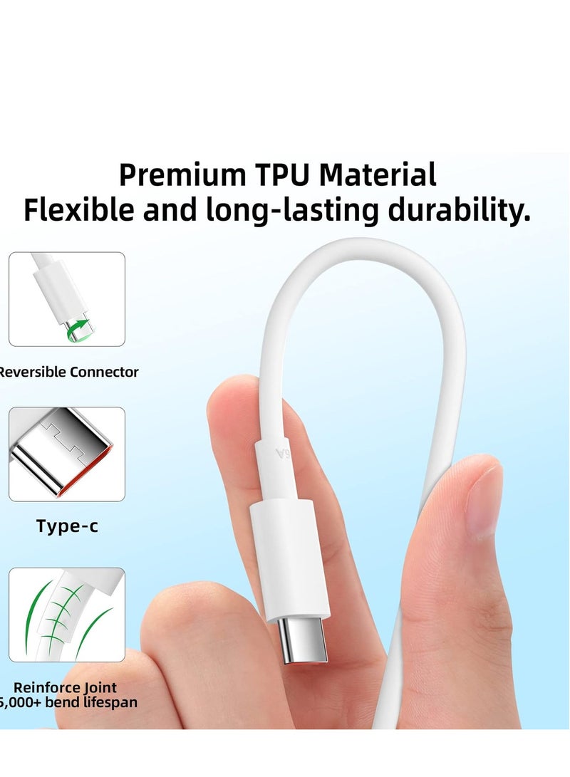 2Packs USB C Charger Cable 1M for Xiaomi 14T Pro, Fast Charger Cable 120W 3A, 67W Turbo Charging Cable Type C Cable for Redmi Note 14 13 12 Pro 11 10 Pro POCO X6 X6 Pro M6 Xiaomi 14 15 13 Pro 13 12T - Image 3