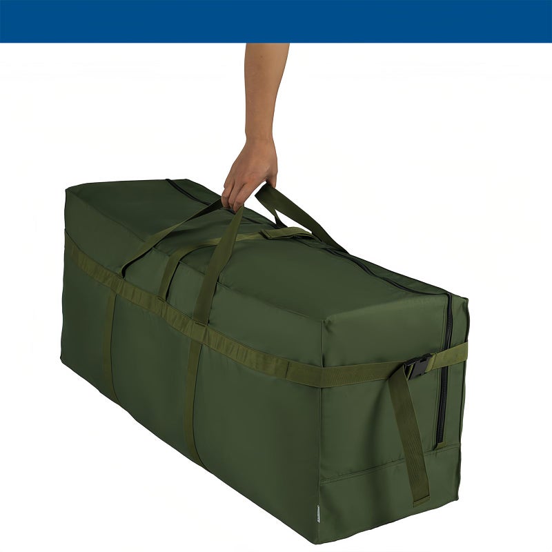 Arxus Large Duffel Bag, Waterproof Carry on Weekend Overnight Storage Bag over Luggage for Airline, Travel, Camping, Moving, 180L-Dark Green, Extra Large Travel Duffle Bag - Image 2