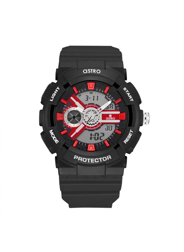 أسترو Astro A24807-PPBBR Kids Analog-Digital Display Watch & Polyurethane Strap Black