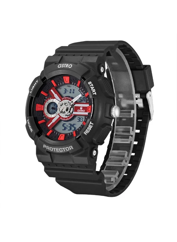 أسترو Astro A24807-PPBBR Kids Analog-Digital Display Watch & Polyurethane Strap Black