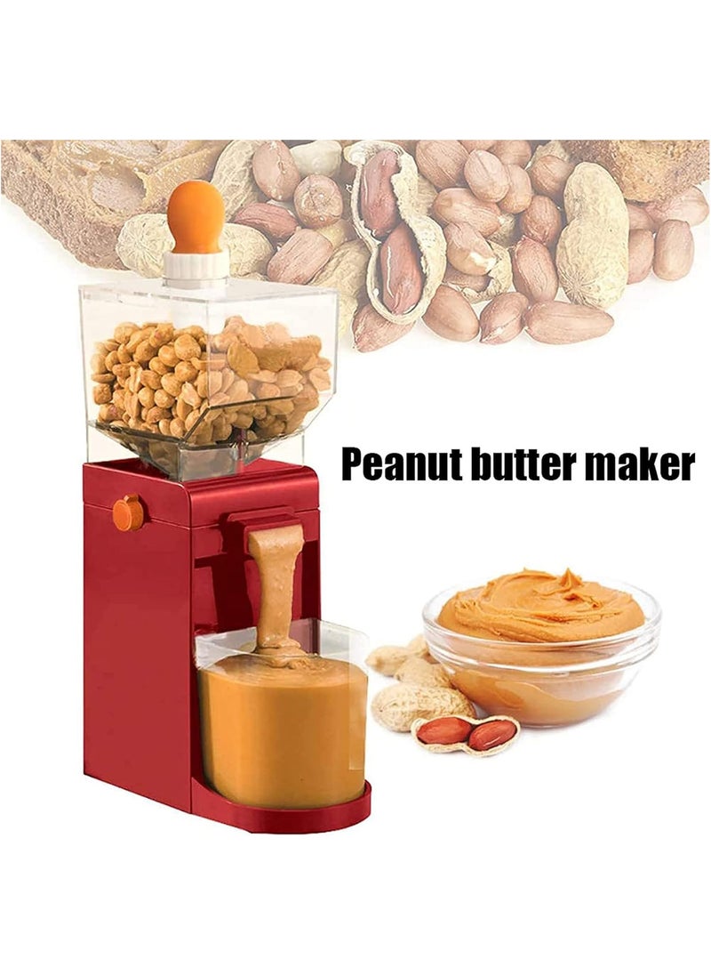 Household Peanut Grinder, Mini Peanut Butter Machine Electric Grain Grinder with Non-Slip Base for Almonds Coffee Bean Grinder