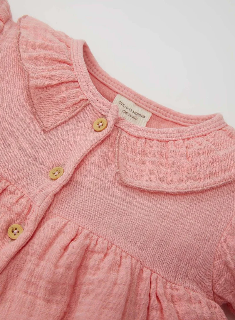 DeFacto Newborn Muslin Balloon Sleeve Romper