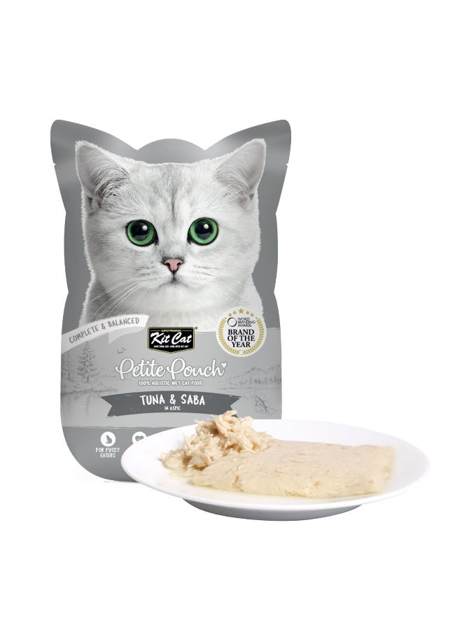Kit Cat Petite Pouch Tuna & Saba 70g