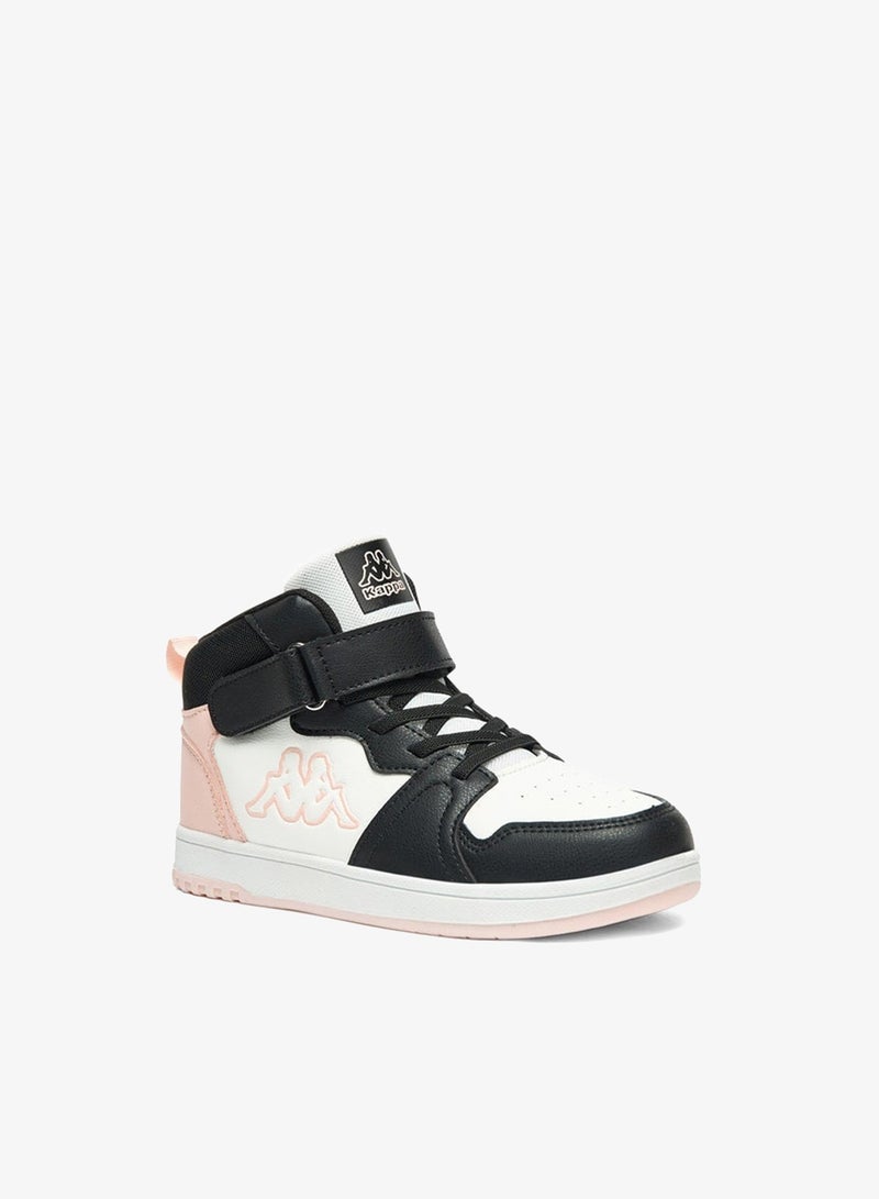 كابا سنيكرز بناتي بأربطة لاصقة بتصميم كتل ألوان - Image 3