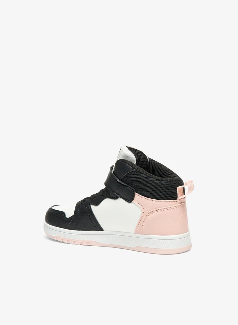 كابا سنيكرز بناتي بأربطة لاصقة بتصميم كتل ألوان - Image 2