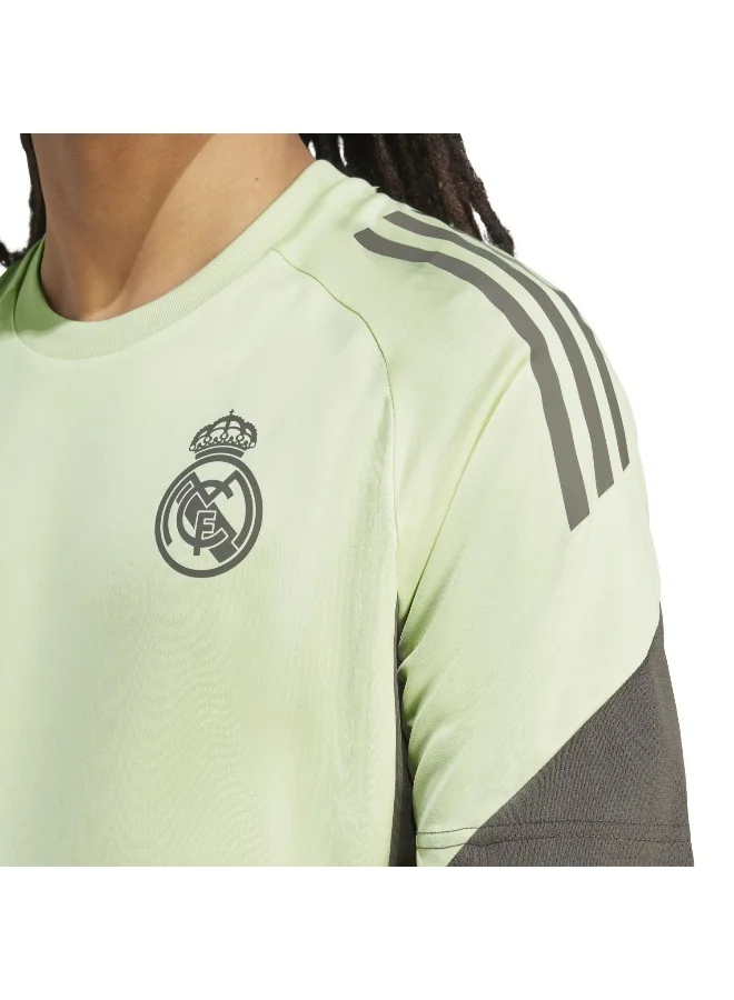 adidas قميص رجالي أخضر قصير الأكمام