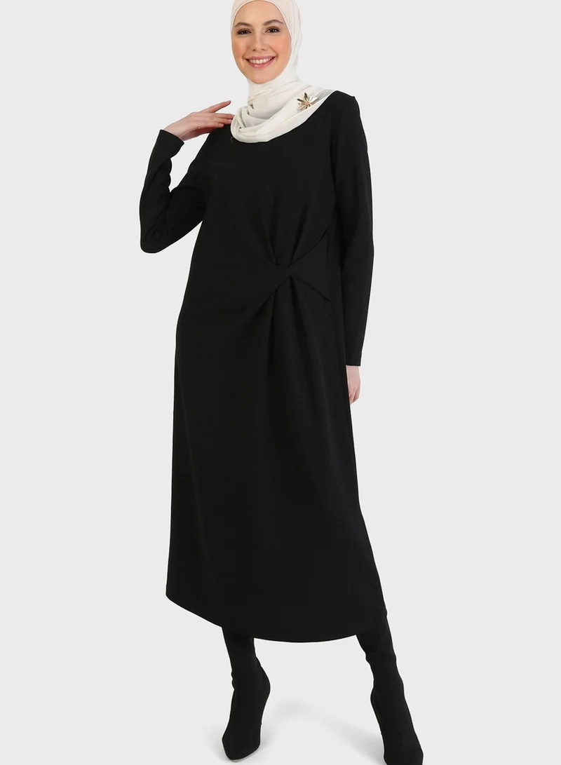 Refka by modanisa Knot Detail Dress