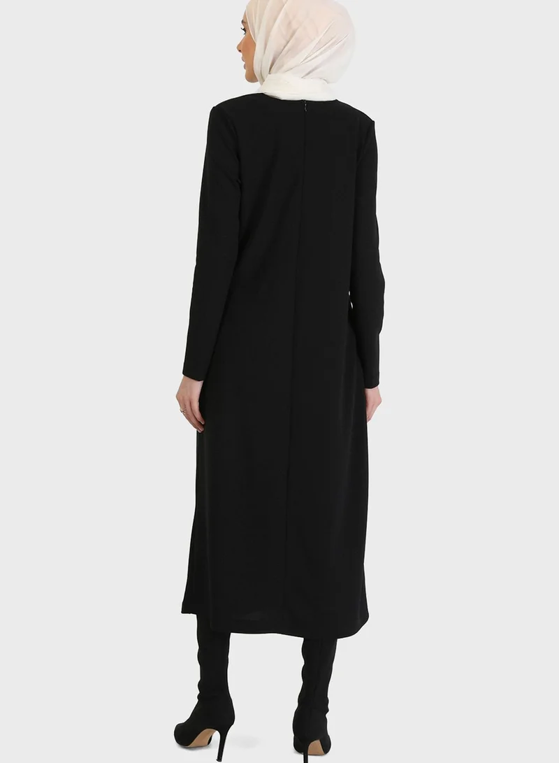 Refka by modanisa Knot Detail Dress