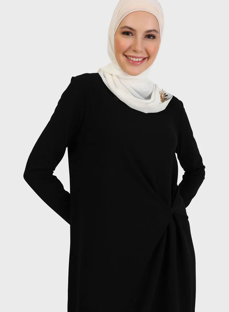 Refka by modanisa Knot Detail Dress