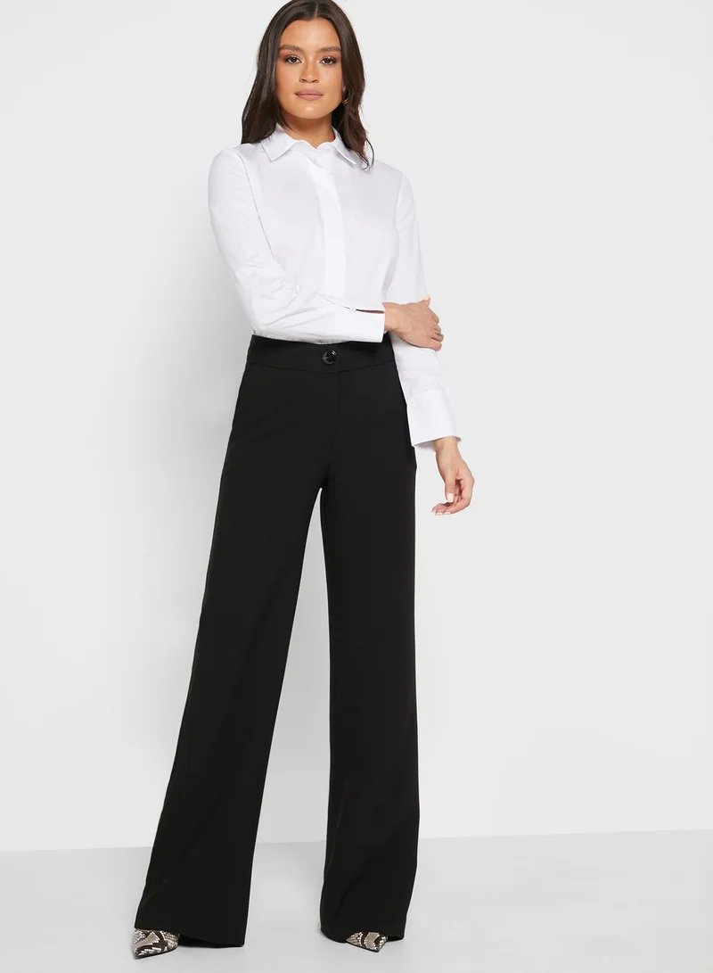 MANGO Wide Leg Pants