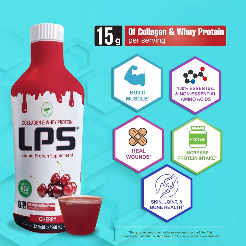 Nutritional Designs LPS Liquid Collagen  Whey Protein Supplement  NonGMO Drink SugarFree  Promotes Healthy Skin  Hair for Men  Women Watermelon Single Serve 50 Packets - Image 2