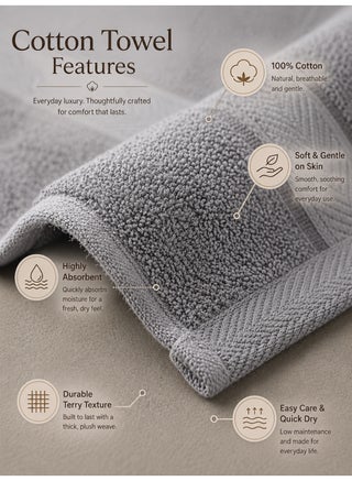 Grey Bath Towel