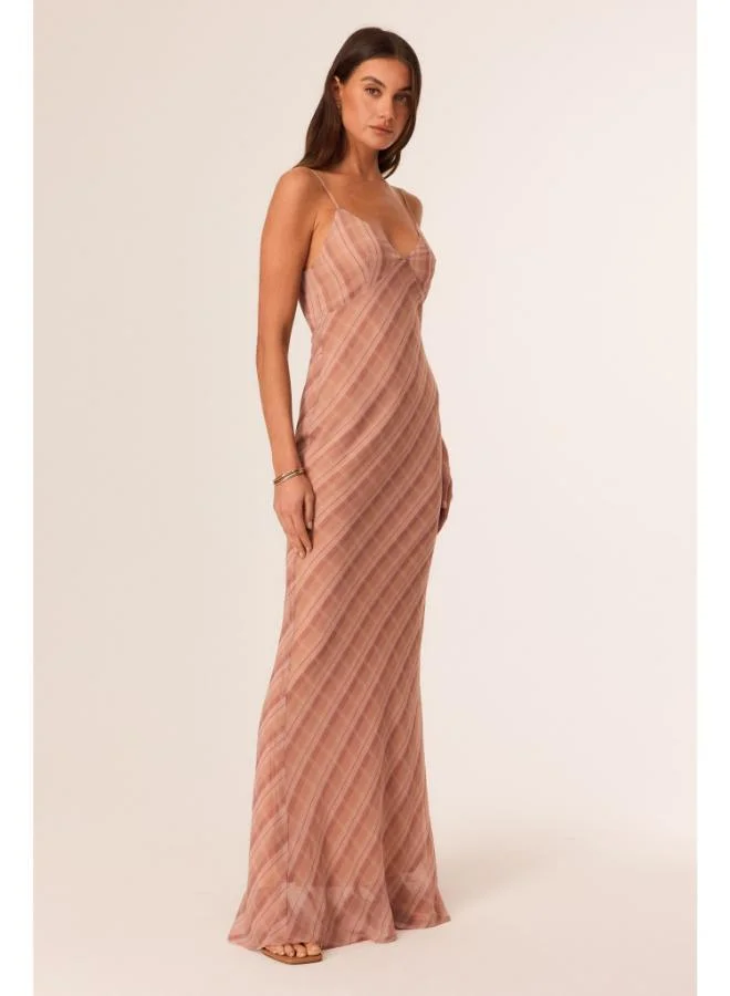 Sndys  Tai Plaid Print Maxi Dress for Women | Best Price UAE