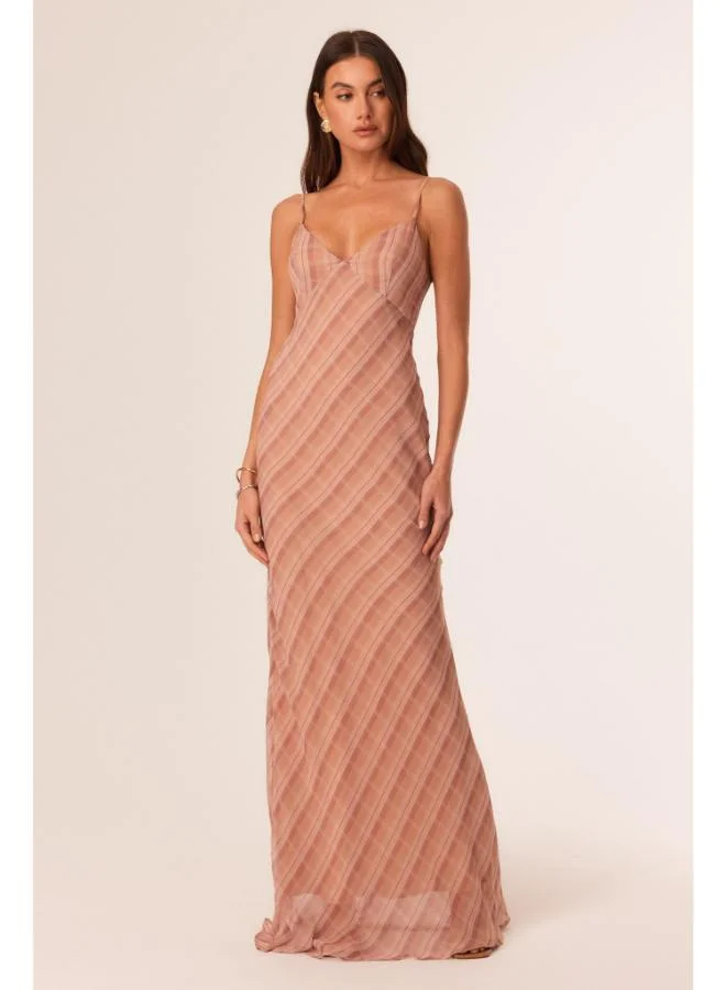 Sndys  Tai Plaid Print Maxi Dress for Women | Best Price UAE