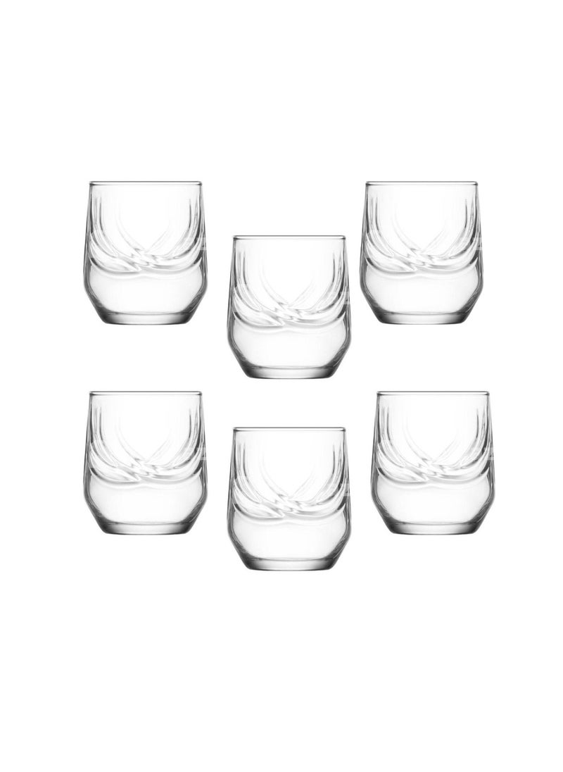 LAV Lav ELIT Tea and Juice Glass Set of 6Pcs 205ml-Turkey Made  - Image 1