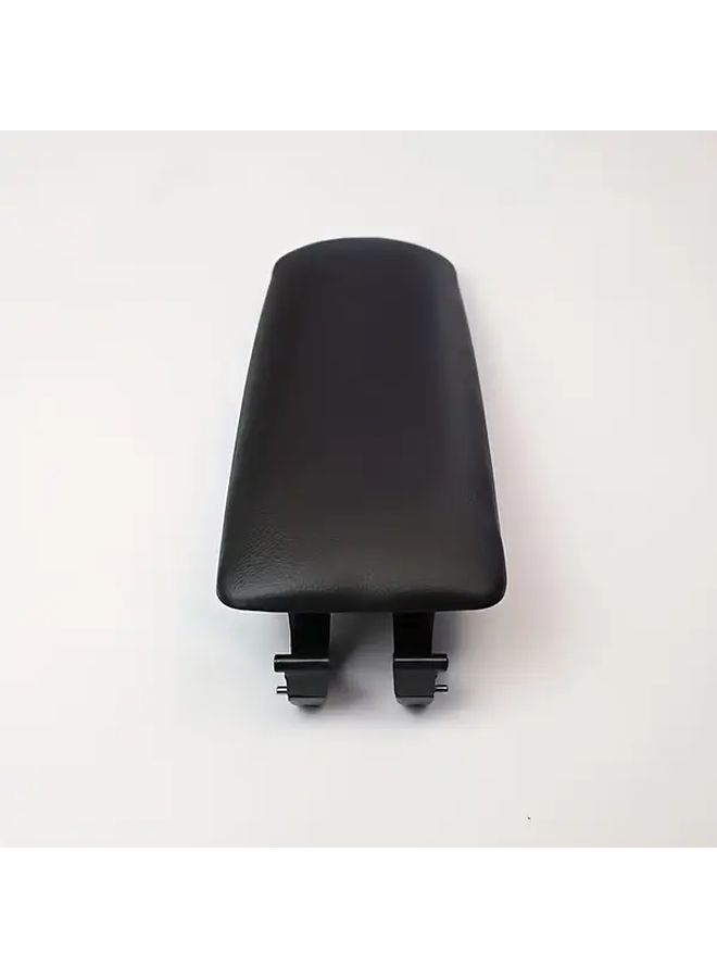 Black Car Leather Center Console Armrest Box Cover With Latch Clip For Audi A4 B6 B7 - Image 5