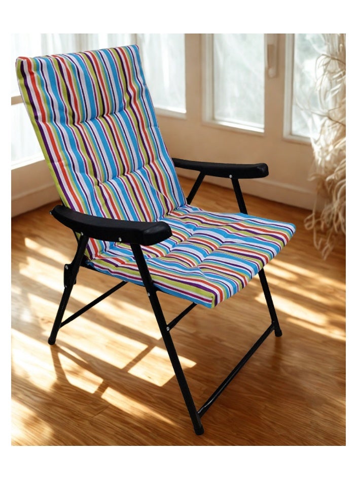 SMART HOME Folding Camping Chair Set of 2 - Lightweight, High-Backed, Padded Camping Chair for Outdoor Camping, Beach Camping, and Hiking (Color Matches Picture) - Image 2