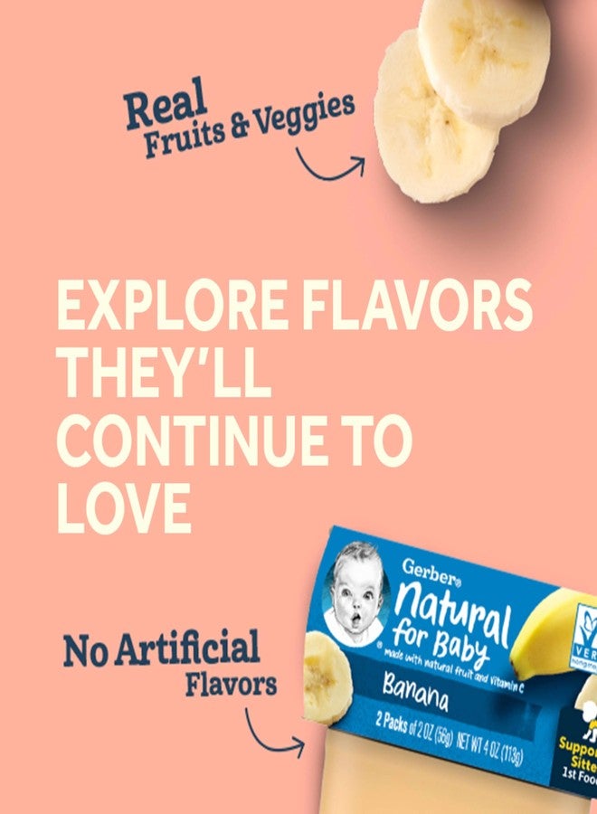 Gerber طعام الأطفال جيربر، الأطعمة الثانية، عشاء، هريس دجاج بالتفاح، 4 أونصات، عبوات 2، (عبوة من 8)  - Image 3