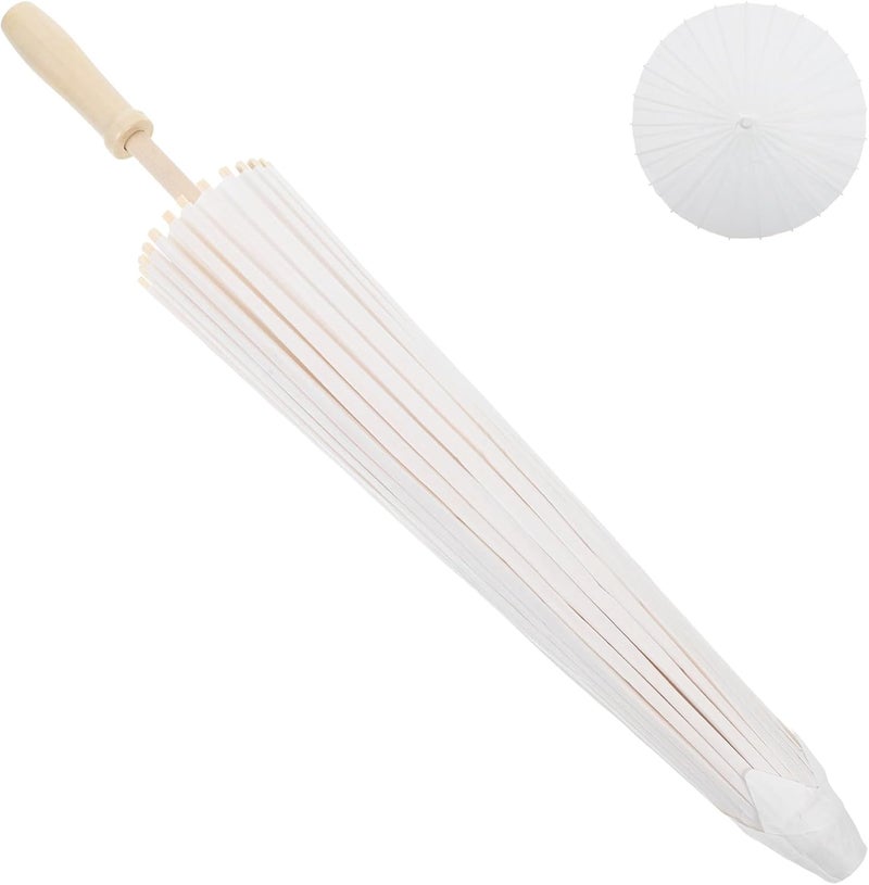 60cm DIY Blank Paper Umbrella For Hand Painting Wedding Party Photography Decoration - Image 1