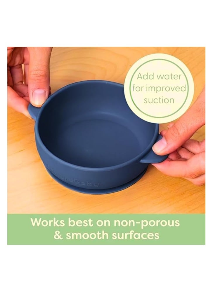 Generic Silicone Feeding Bowl with Suction Cup for Infants, BPA Free, Microwave and Dishwasher Safe, Heats up to 230° (Red)  - Image 2