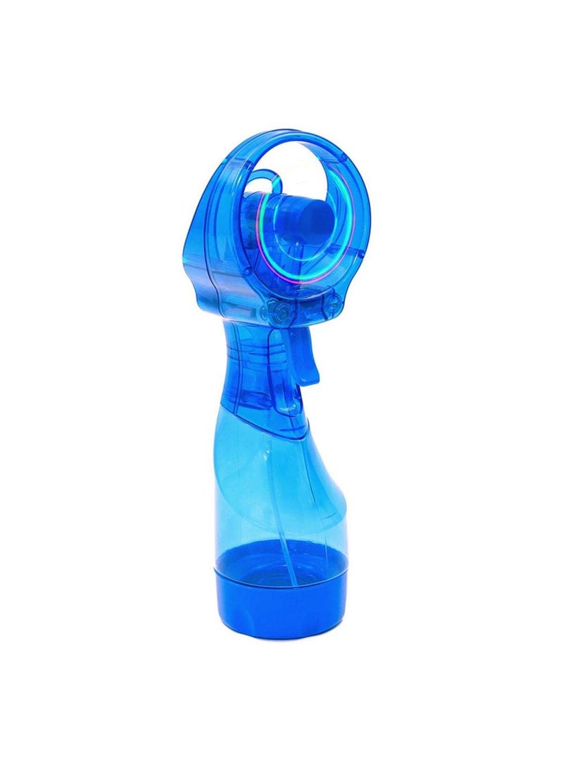 O2COOL O2COOL LED Lights Deluxe Handheld Battery Powered Water Misting Fan Dark Blue 
