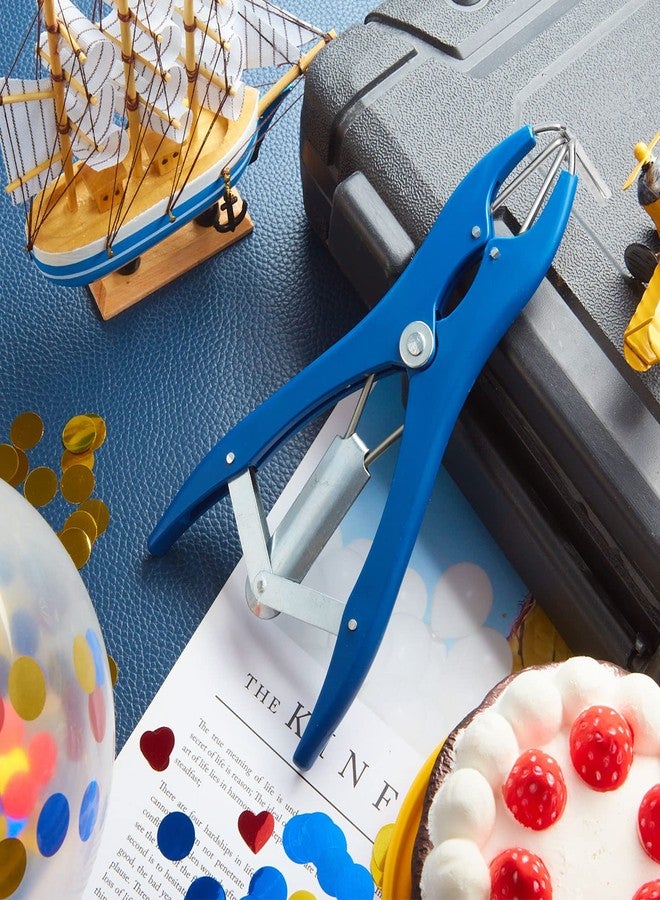 Minatee Balloon Expander Pliers Balloon Stuffing Tool Blue Stainless Steel Balloon Stretcher Sequin Filling Pliers for Filling Balloon Sequins Petals Home Party Activities(Extended Style) - Image 4