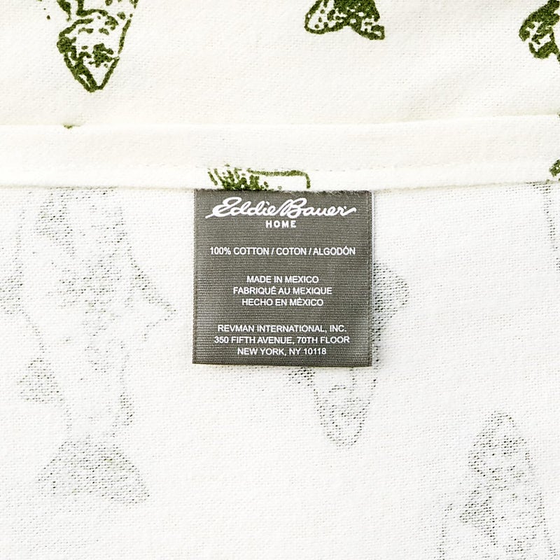 Eddie Bauer - Flannel Sheets Queen Size, Anti-Pilling & Wrinkle Resistant Cotton, Touchably Soft for All-Season Comfort - Bed Sheets with Matching Pillowcases & Fitted Sheet (School of Fish Green) - Image 5