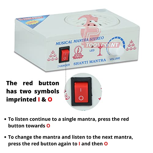 Tool Point 35 in 1 ABS Plastic Gayatri Mantra Machine Prayer Kit (Large) - Image 3