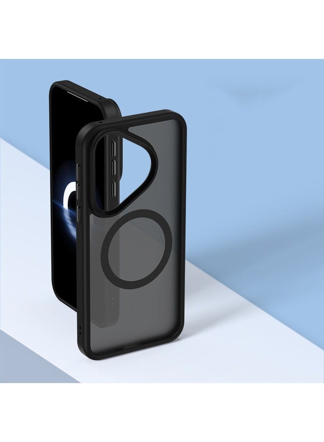 عام HUAWEI Pura70/70pro/Pro+ حافظة الهاتف المضادة للانزلاق مع شحن لاسلكي وحافظة للكاميرا وحافظة مغناطيسية. - Image 3