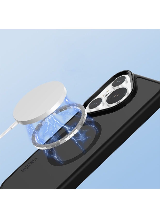 عام HUAWEI Pura70/70pro/Pro+ حافظة الهاتف المضادة للانزلاق مع شحن لاسلكي وحافظة للكاميرا وحافظة مغناطيسية. - Image 2