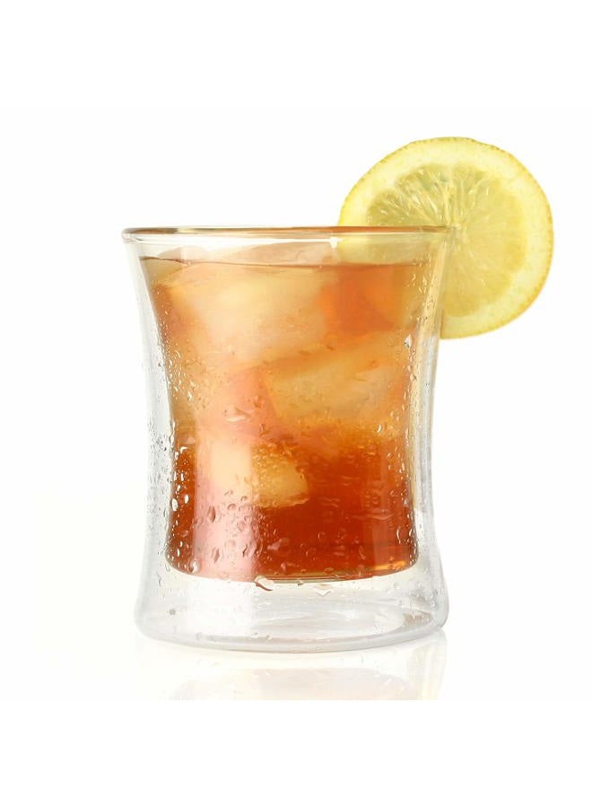 Tea Forte كوب شاي زجاجي مزدوج الجدار من POOM للشاي الساخن أو الشاي المثلج - Image 3