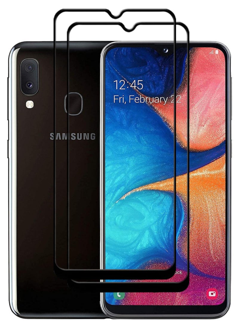 ACLIX 2 Pieces Antistatic ESD Dustproof Premium Quality High Definition Tempered Glass Screen Protector Designed For Samsung Galaxy A20 - Image 1
