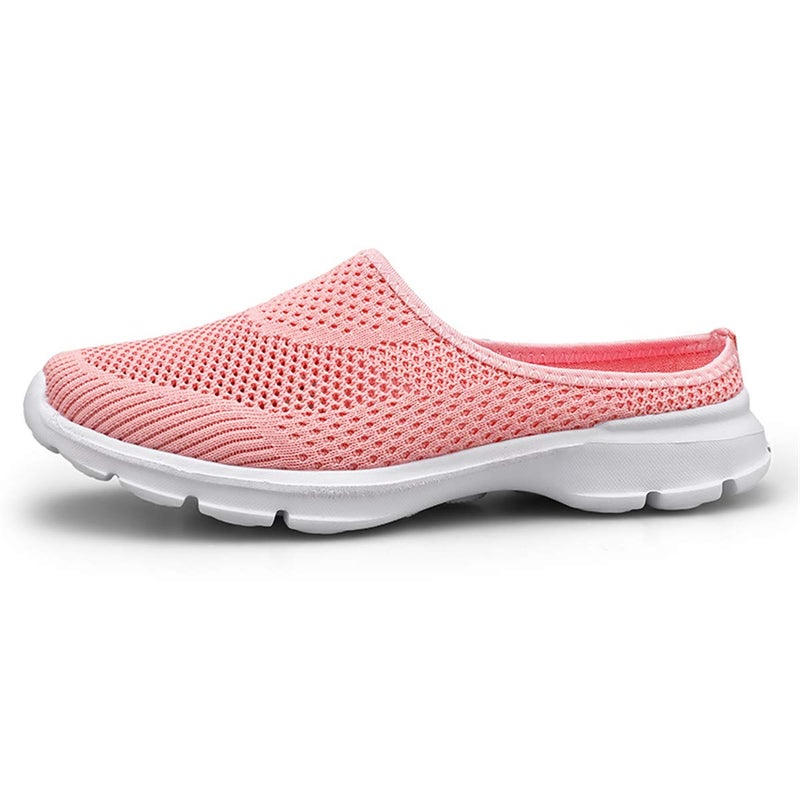 ChicWind Womens Garden Clogs Slip-on Backless Sneaker Mules Shoes Pink 7.5 - Image 4