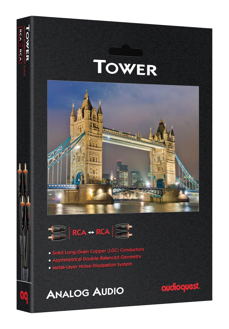 AudioQuest 0.6 m Tower RCA Audio Cables (1 m, 2 x RCA, 2 x RCA) - Image 2