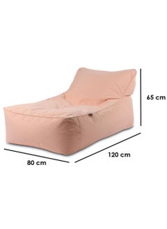 Extreme Lounging Extreme Lounging® - Original Pastel Bean Bag Bed - Made in UK - Premium Quality Double Stitched Bean Bag - UV Protected & Waterproof - Tanning Beach & Pool Bed - Ideal for Indoor Outdoor Use - Orange  - Image 2
