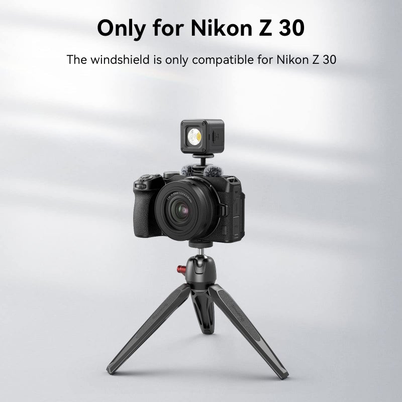 SmallRig Noise-Reduction Windsheild Made of Nylon and Fiber, with Cold Shoe Adapter and Rubber Cushions for Nikon Z 30-3859 - Image 3