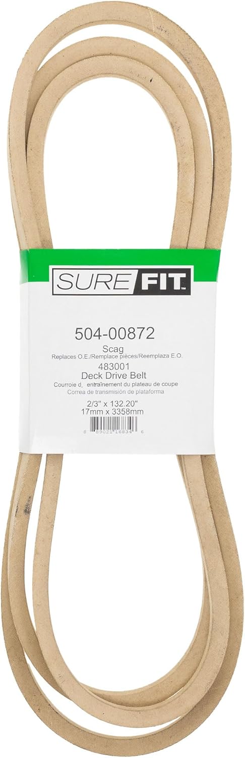 Surefit SureFit Deck Drive Belt Replacement for Scag 483001 ProV SWZV52V ZCat SMZC36A Lawn Mowers  - Image 1